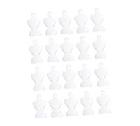 IMIKEYA 200pcs Mini Model Dress Display Stand Plastic Dolls Clothing Hangers for Lottie Doll Dress up Accessories