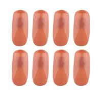 IMIKEYA 200Pcs Nail Art Training Fake Nail Exercise Tips Artificial Fingernails Practice Stickers for Salon and Home Use 2 Packs of 100Pcs for Manicure Practice