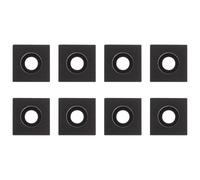 IMIKEYA 2020 Series for 3D Printer Frame Assembly for Extrusion Profiles Black Aluminum Alloy Corner Brackets Set 8pcs Square Angle Connectors Aluminum Extrusion Fasteners