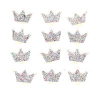 IMIKEYA 20pcs Adjustable Pet Hair Ties with Elastic Crown Shape Polyester Hair Bows for Dogs and Horses for Tails and Horse Manes Sweet and Beautiful for Puppies Random Color