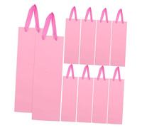 IMIKEYA 20pcs Cardboard Wine Bottle Bags with Ergonomic Handle Reusable Single Bottle Carrier Pouches Thick Protective Paper Packaging for Birthday Wedding Christmas Party Supplies