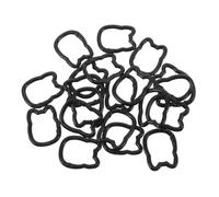 IMIKEYA 20pcs Cat Shaped Key Rings with Spring Loaded Open Ring Quick Attachment Keychain Accessories for DIY Crafts Bag Charms Backpacks Handbags Functional and Stylish