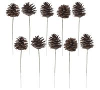 IMIKEYA 20pcs Delicate Pine Cone Decorations for Xmas Tree Decoration and Hotel Use, Wooden and Iron Pinecones for Crafts, Creative Photo Prop Decorative Style