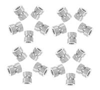 IMIKEYA 20Pcs Guitar String Beads Folk Guitar Bridge Pin Beads Metal Replacement Hardware Keep Strings in Place