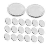 IMIKEYA 20pcs Lash Extension Eye Pads with Large 4cm Silicone Lash Lift Pallet Eyelash Extension Adhesive Holder Tray for Professional and Makeup Application