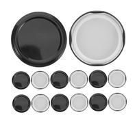 IMIKEYA 20pcs Leakproof Canning Lids Reusable Sealing Jar Lids Wide Mouth Canning Jar Replacement Storage Metal