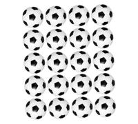 IMIKEYA 20pcs Mini Table Football Balls Foosball Replacement Balls Resin Material Not Easily Deformed Producing Nice Sound Suitable for Tabletop Soccer Game Machine and Competition