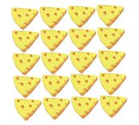 IMIKEYA 20pcs Miniature Cheese Models Realistic Simulation Cheese Figurines for Dollhouse Kitchen Decor for Home Decoration and DIY Craft Projects