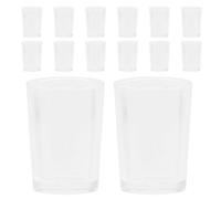 IMIKEYA 20pcs Miniature Dollhouse Cups Clear Mini Glasses for Dolls - Dollhouse Mini Tumblers for Decor, Diy Crafts, Model Accessories