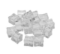 IMIKEYA 20pcs Simulated Ice Cubes Square Plastic Ice Realistic for Bar Decoration and Photography Props Cube Molds