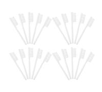 IMIKEYA 20pcs Small Manual Toothbrushes with Soft Bristles and Short Handle for Prison Supplies, White Plastic Oral Cleaning Brushes Suitable for Prison Environments