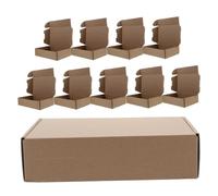 IMIKEYA 20pcs Small Shipping Boxes Kraft Paper Corrugated Cardboard Mailer Boxes for Business Packaging Reinforced Three Layer Structure Strong Load Capacity for Secure Mailing and