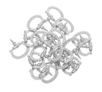 IMIKEYA 20pcs Vintage Mini Threaded Ring Pull Handles