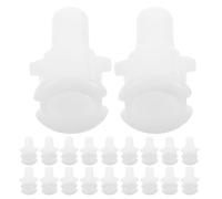 IMIKEYA 20pcs White Plastic Louver Swing Pivot Connectors for Air Conditioner Deflectors, Noise Reduction and Universal Compatibility, Suitable for Office and Commercial Use
