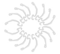 IMIKEYA 20pcs White Rabbit Hutch Side Latches Cage Clips Small Pet Cage Fixing Buckles 6.8×1.5cm Sturdy Fasteners for Hamster and Guinea Pig Outdoor Pens