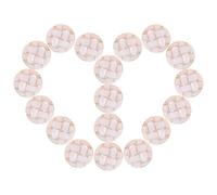 IMIKEYA 20pcs White Round Plastic Buttons for Coats and Jackets, Easy to Sew with Elegant Design, for DIY Sewing Projects and Clothes Fasteners