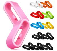 IMIKEYA 24 Pcs Silicone Watch Band Loops 20Mm Inner Size Wear-Resistant Watch Hoops Portable Keepers for Accessories Multi-Color Set