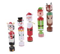 IMIKEYA 24pcs Christmas Candy Boxes Foldable Paper Packaging Case with Tie Holiday Treat Boxes for Party Favors and Cookie Storage Vibrant Festive Goody Bags for Xmas Celebration