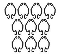 IMIKEYA 24pcs Rabbit Cage Clips Black Plastic Buckles Universal Fit Secure Design Pp Material Cage Lock Snap Clips for DIY Assembly Travel and Home