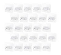 IMIKEYA 25pcs Self-Adhesive Multi-Functional Plastic Hooks for Bathroom and Kitchen Wall Hanging, Stylish No Drilling Utility Hooks for Organising and Storage