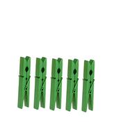 IMIKEYA 25pcs Wooden Clothes Pegs Green 2.9 Inch Large Clips Hard Wood Metal for Quilt Duvet Cover Prevent Clothes Falling