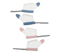 IMIKEYA 2pairs Eat Mittens for Boys and Girls Neoprene Scratch Guard Finger Sucking Stop Mittens Newborn