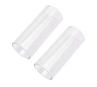 IMIKEYA 2pc Glass Slide Medium Bottleneck Standard Guitar Slide for Guitar Playing for Fingerstyle Musician