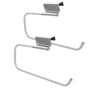 IMIKEYA 2pc Stainless Steel Kitchen Towel Bar Paper Towel Holder Stand with Multifunctional over Cabinet Door Design for Versatile Placement in Kitchen