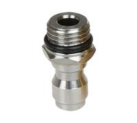 IMIKEYA 2pcs 1/4 Inch Quick Disconnect Stainless Steel Hose Adapter for Pressure Washer, Silver 14mm Coupler Compatible with Expandable Hose and Telescoping Wand