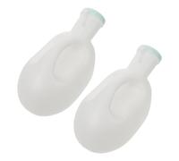 IMIKEYA 2Pcs 2000Ml Male Urinal Bottle with Lid, Spill-Proof Plastic Portable Car Urinal for Travel, Emergency, Bedside Use, Large Capacity Urine Container for Men