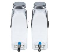 IMIKEYA 2pcs 350ml Vertical Rabbit Water Bottle with Quiet No-drip Feeder, Small Pet Water Dispenser Hanging for Bunny Cage and Hamster Accessories
