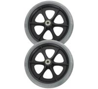 IMIKEYA 2Pcs 8-Inch Wheelchair Front Wheels Replacement, Drive Wheelchair Parts Front Casters for Walkers and Mobility Aids, Gray Small Swivel Tires for Daily Use