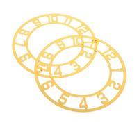 IMIKEYA 2pcs Acrylic round Clock Face Sticker Mirror Wall Clock Dial Decal Arabic Numeral for Living Hotel Decor Enhances Space Aesthetics