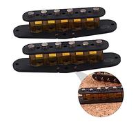 IMIKEYA 2pcs Alnico Humbucker Slug Pickup Bobbin Covers Plastic Electric Guitar Accessories for Beginners and Replacement Parts
