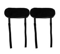 IMIKEYA 2pcs Arm Rest Cushion Soft Pp Cotton Padding Black Household Armrest Cover for Office and Gaming Sessions Reduce Arm Fatigue Easy Movement Computer Desk Chair
