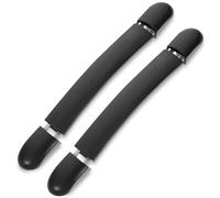 IMIKEYA 2pcs Black Plastic Luggage Handle Replacement Grip for Travel Case Suitcase with Reliable Texture and Sturdy Design, for Carrying and Repairing Broken Handles