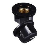 IMIKEYA 2pcs Black Plastic Potentiometer Knobs for Electric Guitar and Synthesizer, 24mm Manual Volume Control Caps with Screw, Creative Design Tone Control Instrument Accessories