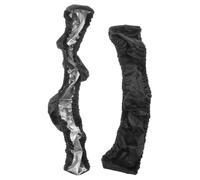 IMIKEYA 2pcs Black Wheelchair Tire Covers for Rear Wheels, Washable Pet Material Easy Installation, Anti-Slip Cart Wheel Tire Protectors Suitable for Indoor Use and Outdoor Activities