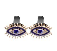 IMIKEYA 2pcs Bling Evil Eye Car Air Vent Clips Charms with Rhinestone Crystal Decoration, Alloy Material, Secure Attachment for Trucks and Vehicle Air Conditioner Vents, Stylish Car