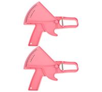 IMIKEYA 2pcs Body Fat Caliper Measuring Device with Ergonomic Grip and Accurate Fat Measurement for Fitness and Gym Use Pink Plastic Skinfold for Weight Loss and Bmi
