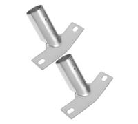 IMIKEYA 2pcs Broom Handle Bracket Connector Metal Threaded Mop Pole Adapter Replacement Tips for Push Broom and Dust Mop Handles Cleaning Tool Accessories