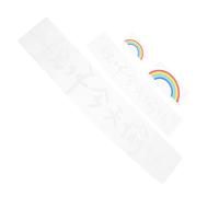 IMIKEYA 2pcs Car Stickers with Inspirational Chinese Text and Rainbow Design Decals for Rear Window Body and Glass Easy to Apply and Remove Stylish Vehicle Decoration for Daily Joy
