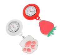 IMIKEYA 2pcs Cartoon Nurse Pocket Watch Clip Women Nursing Watch for Nurses Accessories for Work