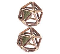 IMIKEYA 2pcs Catnip Chew Toys Natural Catnip Balls Bite-resistant Molar Balls Medium Size Indoor Cat Teeth Cleaning Toys for Stress Relief and Digestion