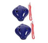 IMIKEYA 2pcs Ceramic Ocarina Musical Instrument C Key Ocarina Wind Instrument for Adults Unique Musical Blowing at Home