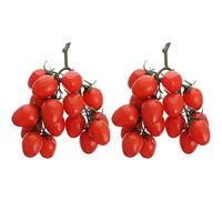 IMIKEYA 2pcs Cherry Tomatoes Model Party Decor Cherry Tomatoes Decor Fake Cherry Tomatoes for Decor Lifelike Cherry Tomatoes Fruit Kitchen Cherry Tomatoes Prop Plastic Artificial Blueberry