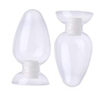 IMIKEYA 2pcs Conical Glass Sample Bottles Vials for Laboratory Display and Storage Transparent Glass Jars for Science Study Experimental Results Preservation Simple Delicate Design
