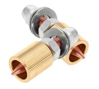 IMIKEYA 2PCS Copper Spot Welder Chuck for Auto Sheet Metal Repair Precision Dent Puller Clamp Attachments with Solid Grip Welding Ground Clamps for Car Body Collision Repair and Automotive