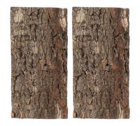 IMIKEYA 2pcs Cork Bark Decor for Reptile Terrarium and Aquarium Landscaping, Plastic Material, Wear Resistant and Easy to Move, for Creating A Natural and Safe Habitat for Pets and Pond