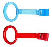 IMIKEYA 2pcs Crib Pull Ring Learning Standing Boy Girl Boy Girl Safety Stand Ring Zip Ties for Crib Hanging Pull for First Steps